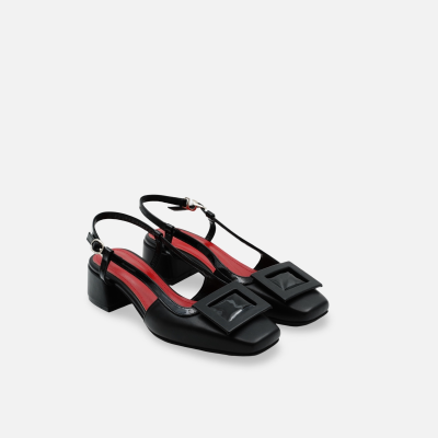 White Buffalo Product - اندازه پاشنه 4<br> - مشکی یراق نیکل - تصویر 2