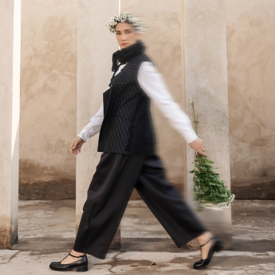 White Buffalo Product - اندازه پاشنه 3<br> - چرم مشکی طرح دار - تصویر 2