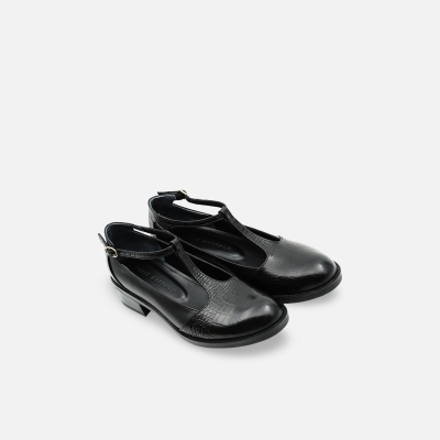 White Buffalo Product - اندازه پاشنه 3<br> - چرم مشکی طرح دار - تصویر 4