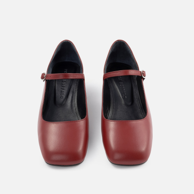 White Buffalo Product - اندازه پاشنه 3<br> - زرشکی - تصویر 1