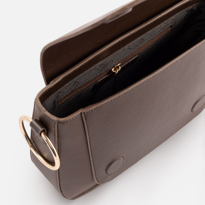 White Buffalo Product - بند بلند دارد<br>طول 25cm<br>ارتفاع 17cm<br>عمق 6cm<br> - قهوه ای - تصویر 2