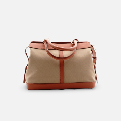 White Buffalo Product - بند بلند دارد<br>طول 34cm<br>ارتفاع 26cm<br>عمق 12cm<br> - کرم خاکی-آجری - تصویر 1