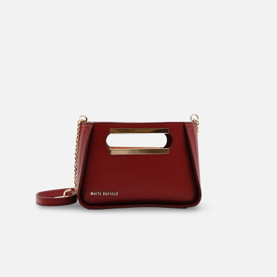 White Buffalo Product - بند بلند دارد<br>طول 20cm<br>ارتفاع 13cm<br>عمق 9cm<br> - زرشکی - تصویر 6