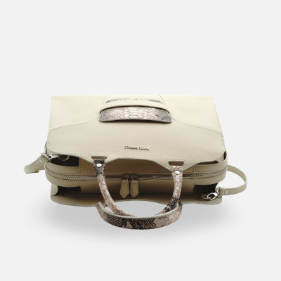 White Buffalo Product - بند بلند دارد<br>طول 35cm<br>ارتفاع 25cm<br>عمق 15<br> - شیری-پوست ماری - تصویر 4