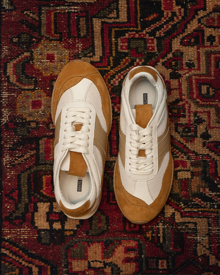 White Buffalo Leather Shoes and Bags - کیف و کفش چرم بوفالو سفید کتانی